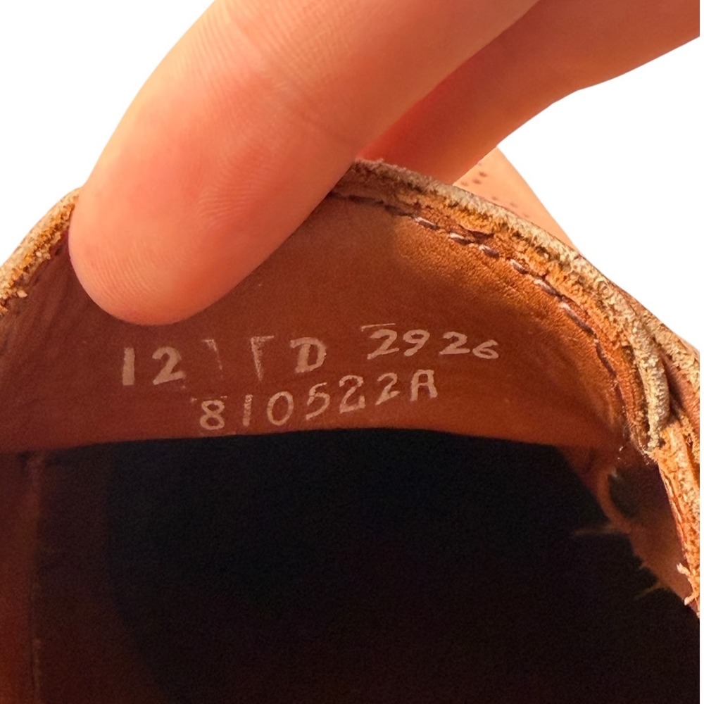 Allen Edmonds St Johns Mens Double Monk Strap Shoes Cap Toe Brogue Tan Brown 12D - Picture 7 of 7